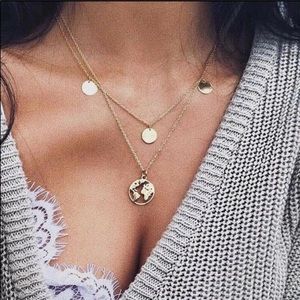 ❣️COMING SOON❣️GoldGlobe Pendant Layered Necklace